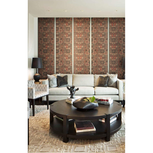 1403 Sloan Kalamkari Cork Sheet Laminates 8 ft x 2 ft 1.25mm Thickness - I for Interior. Latest kalamkari designs. Laminates at best price. Kalamkari laminates near me.