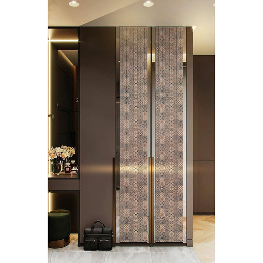 1405 Sloan Kalamkari Cork Sheet Laminates 8 ft x 2 ft 1.25mm Thickness - I for Interior. Latest kalamkari designs. Laminates at best price. Kalamkari laminates near me.