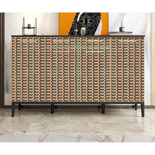 1416 Sloan Kalamkari Cork Sheet Laminates 8 ft x 2 ft 1.25mm Thickness - I for Interior. Latest kalamkari designs. Laminates at best price. Kalamkari laminates near me.