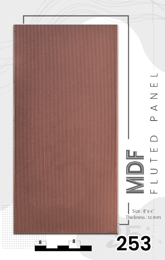 253 Sterlina MDF Wall Panels 12 mm thickness and 8 x 4 Feet - I for Interior