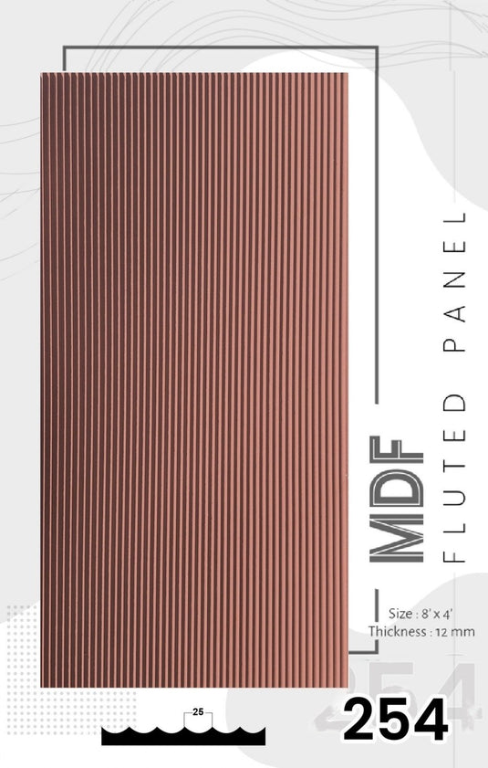 254 Sterlina MDF Wall Panels 12 mm thickness and 8 x 4 Feet - I for Interior