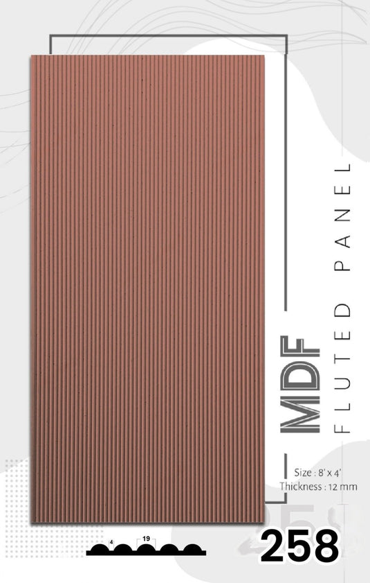 258 Sterlina MDF Wall Panels 12 mm thickness and 8 x 4 Feet - I for Interior