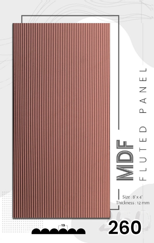 260 Sterlina MDF Wall Panels 12 mm thickness and 8 x 4 Feet - I for Interior