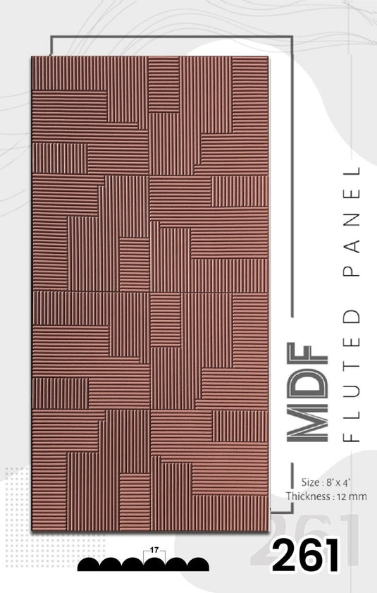 261 Sterlina MDF Wall Panels 12 mm thickness and 8 x 4 Feet - I for Interior