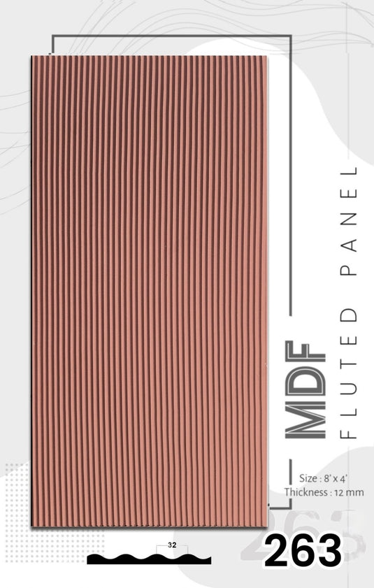 263 Sterlina MDF Wall Panels 12 mm thickness and 8 x 4 Feet - I for Interior